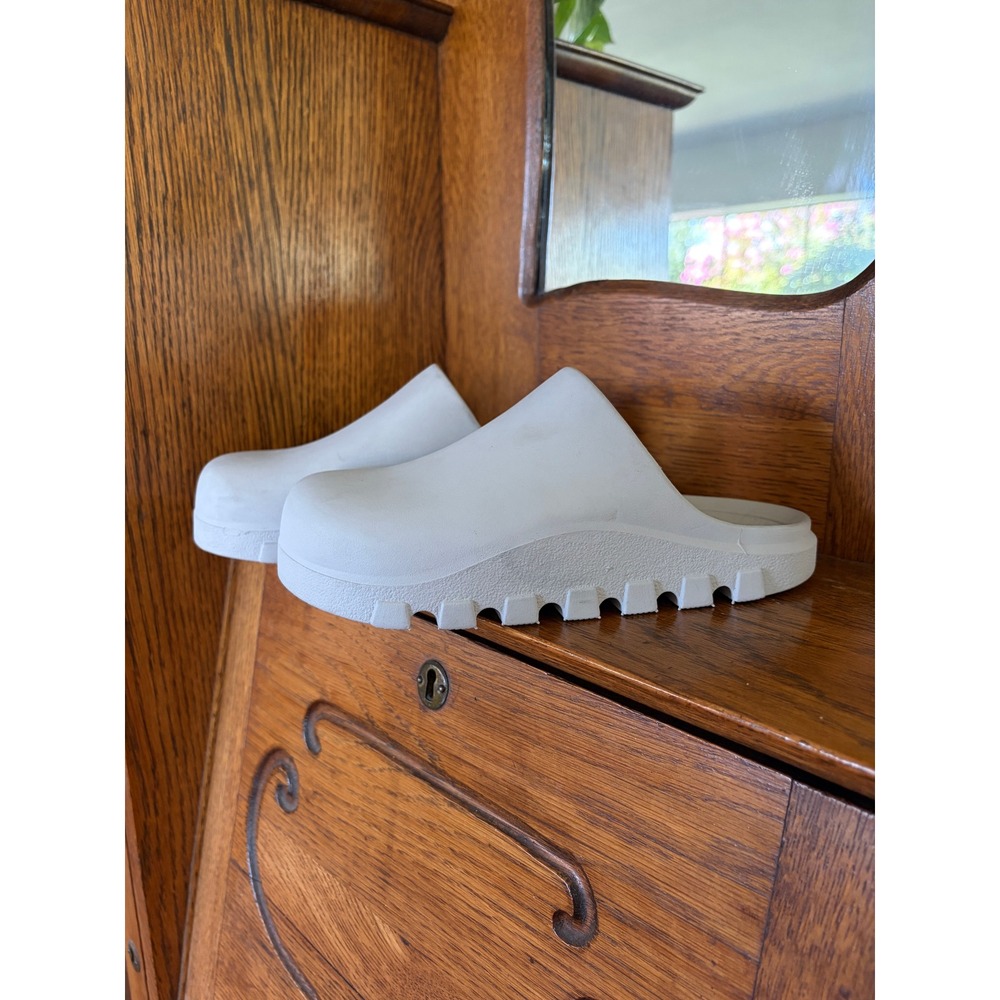 Free People FP Movement Halftime Clog White Rubber Platform Slip On Shoes Size 6